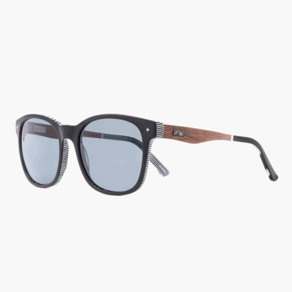Proof Scout Polarized Sunglasses - Women’s black white wood design